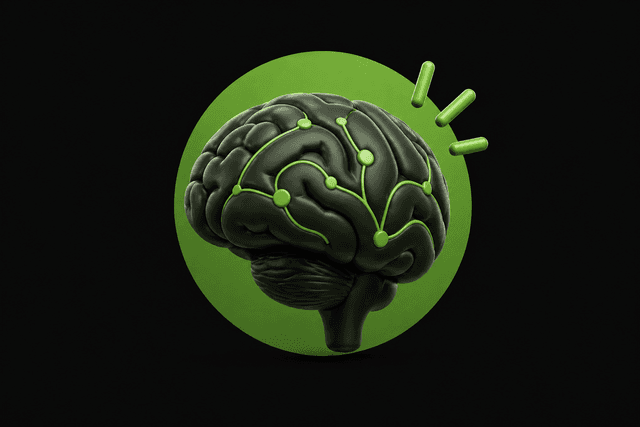 Brain with neural connections